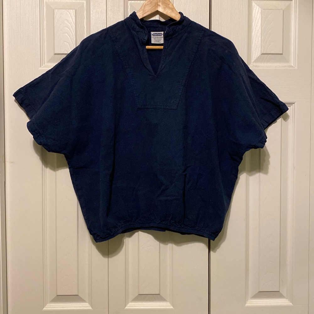 Vintage Textured 100% Cotton Batwing Top